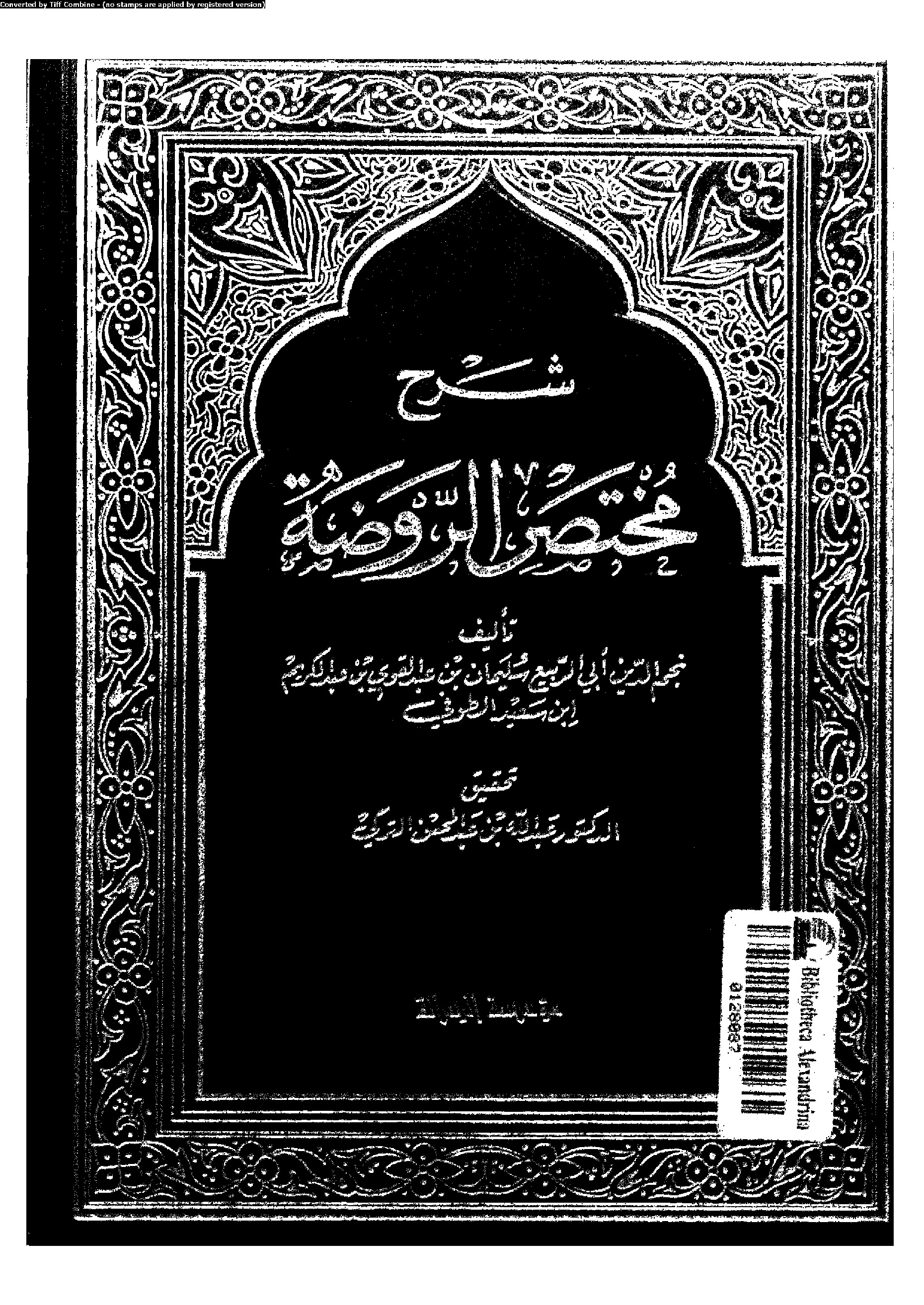 شرح مختصر الروضة - الجزء الأول