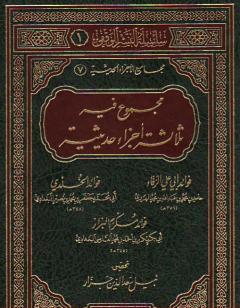 مجموع فيه ثلاثة أجزاء حديثية