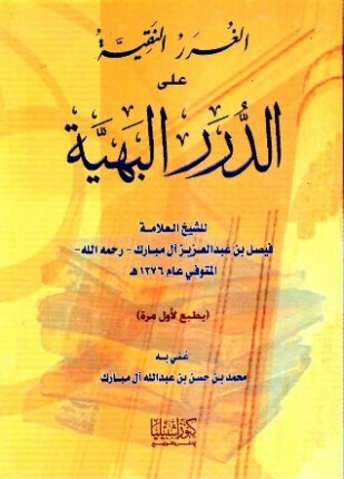 الغرر النقية على الدرر البهية